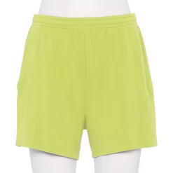 Women's Tek Gear® French Terry Raw-Hem Shorts -The Tek Style Shop 5562072 Real Lemon