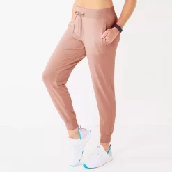 Women's Tek Gear® French Terry Joggers 11 Women's Tek Gear® French Terry Joggers -The Tek Style Shop 5562565 Martini Rose