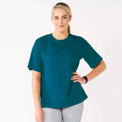 Women's Tek Gear® Oversized Tee -The Tek Style Shop 5565437 Night Life Teal