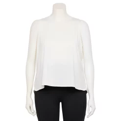 Plus Size Tek Gear® Crop Tank -The Tek Style Shop 5566918 White