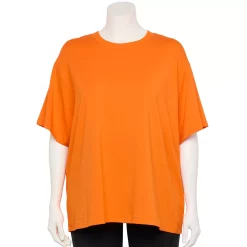 Plus Size Tek Gear® Oversized Tee -The Tek Style Shop 5566961 Endless Lava