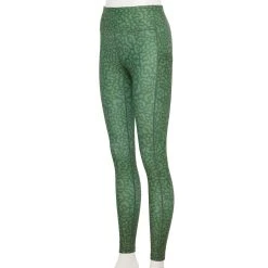 Petite Tek Gear® Ultrastretch High-Waisted Side Pocket Leggings 21 Petite Tek Gear® Ultrastretch High-Waisted Side Pocket Leggings -The Tek Style Shop 5567546 Green Leopard