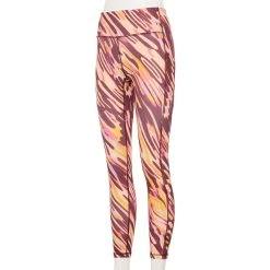 Petite Tek Gear® Ultrastretch High-Waisted 7/8 Leggings with Side Pockets -The Tek Style Shop 5567569 Wine Warped