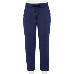 Petite Tek Gear® Weekend French Terry Ankle Pants 7 Petite Tek Gear® Weekend French Terry Ankle Pants -The Tek Style Shop 5567614 Navy Romance