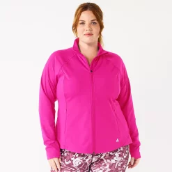 Plus Size Tek Gear® Performance Jacket -The Tek Style Shop 5567923 Fuchsia Cashmere
