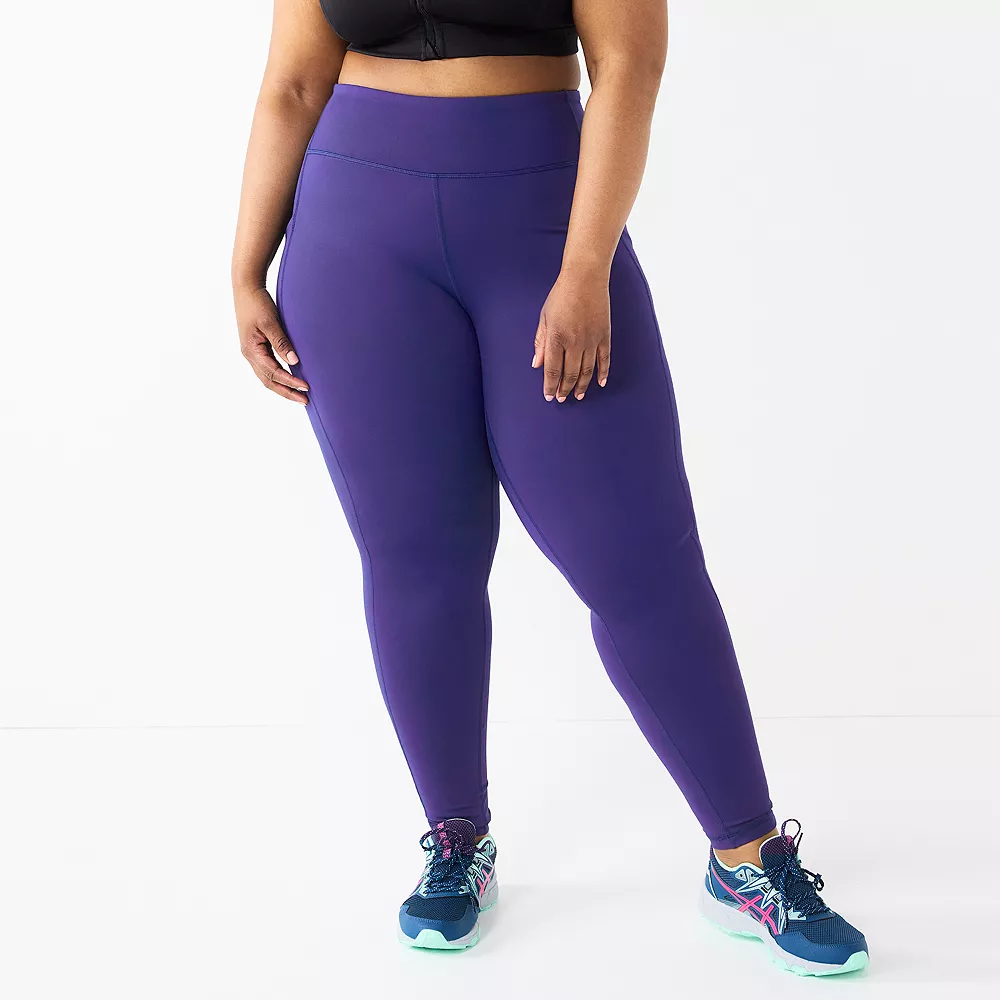 Plus Size Tek Gear® High-Waisted Ultrastrech Side Pocket Leggings 5 Plus Size Tek Gear® High-Waisted Ultrastrech Side Pocket Leggings - Image 5