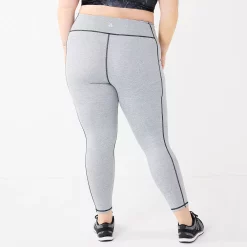Plus Size Tek Gear® Core High-Waisted Side Pocket 7/8 Leggings -The Tek Style Shop 5568006 ALT