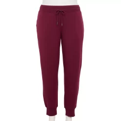 Plus Size Tek Gear® French Terry Joggers 15 Plus Size Tek Gear® French Terry Joggers -The Tek Style Shop 5568083 Night Sangria