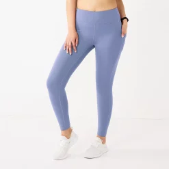 Women's Tek Gear® Ultrastretch High-Waisted Side Pocket 7/8 Leggings -The Tek Style Shop 5576168 Ava Lavender