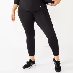 Women's Tek Gear® Ultrastretch High-Waisted Side Pocket 7/8 Leggings -The Tek Style Shop 5576168 Black