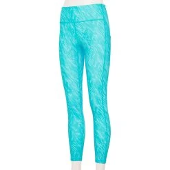 Women's Tek Gear® Ultrastretch High-Waisted Side Pocket 7/8 Leggings -The Tek Style Shop 5576168 Blue Warped