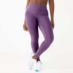 Women's Tek Gear® Ultrastretch High-Waisted Side Pocket 7/8 Leggings -The Tek Style Shop 5576168 Grape Grenache