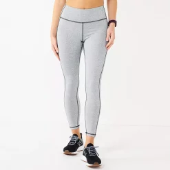 Women's Tek Gear® Ultrastretch High-Waisted Side Pocket 7/8 Leggings -The Tek Style Shop 5576168 Gray