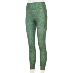 Women's Tek Gear® Ultrastretch High-Waisted Side Pocket 7/8 Leggings -The Tek Style Shop 5576168 Green Leopard