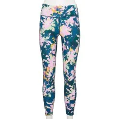 Women's Tek Gear® Ultrastretch High-Waisted Side Pocket 7/8 Leggings -The Tek Style Shop 5576168 Teal Daisy