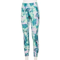 Women's Tek Gear® Ultrastretch High-Waisted Side Pocket 7/8 Leggings -The Tek Style Shop 5576168 Teal Swirled