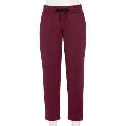 Women's Tek Gear® Weekend French Terry Ankle Pants 10 Women's Tek Gear® Weekend French Terry Ankle Pants -The Tek Style Shop 5576174 Night Sangria