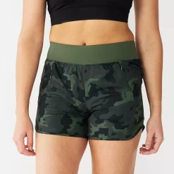 Women's Tek Gear® Multi-Purpose Workout Shorts 18 Women's Tek Gear® Multi-Purpose Workout Shorts -The Tek Style Shop 5621445 Olive Camo