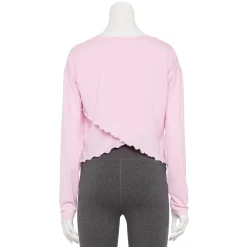 Women's Tek Gear® Lettuce-Edge Cross-Back Top 14 Women's Tek Gear® Lettuce-Edge Cross-Back Top -The Tek Style Shop 5653063 ALT