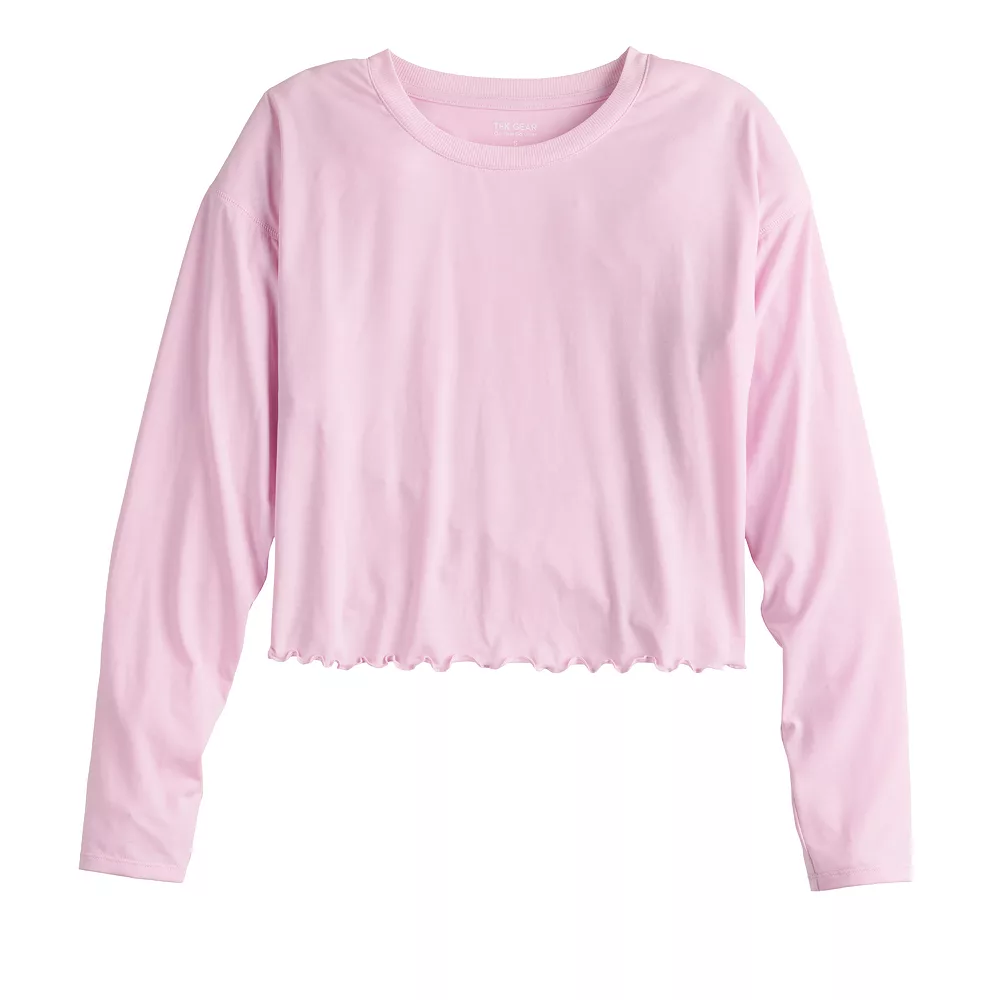 Women's Tek Gear® Lettuce-Edge Cross-Back Top 8 Women's Tek Gear® Lettuce-Edge Cross-Back Top - Image 8