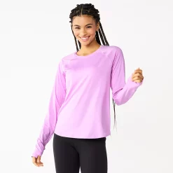 Women's Tek Gear® Performance Long Sleeve Tee -The Tek Style Shop 5653105 Little Lavender