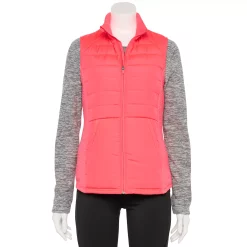 Women's Tek Gear® Mixed-Media Vest 17 Women's Tek Gear® Mixed-Media Vest -The Tek Style Shop 5653460 Frantic Pink