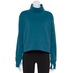 Women's Tek Gear® Run Mockneck Long Sleeve Top 13 Women's Tek Gear® Run Mockneck Long Sleeve Top -The Tek Style Shop 5653465 Blue Crayon