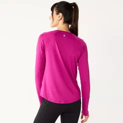 Petite Tek Gear® Performance Long Sleeve Tee -The Tek Style Shop 5653520 ALT