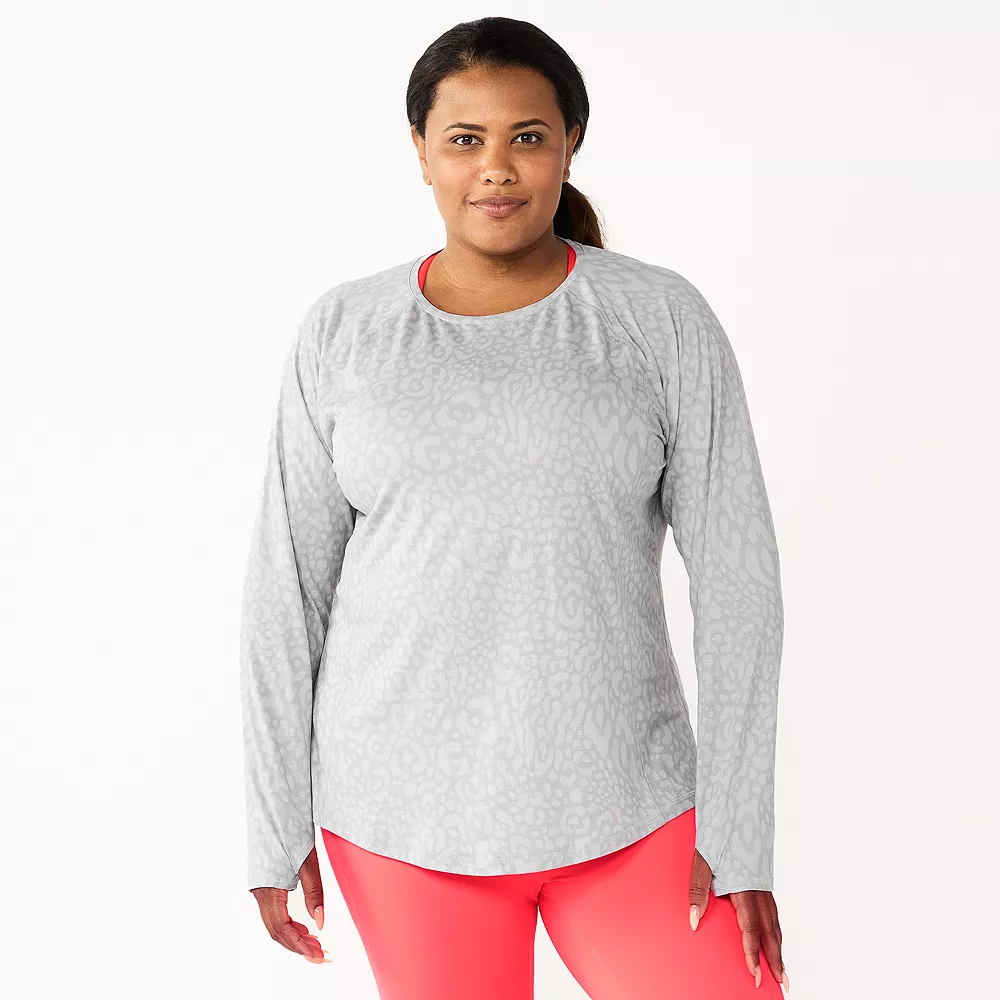 Plus Size Tek Gear® Soft Touch Long-Sleeve Tee 2 Plus Size Tek Gear® Soft Touch Long-Sleeve Tee - Image 2