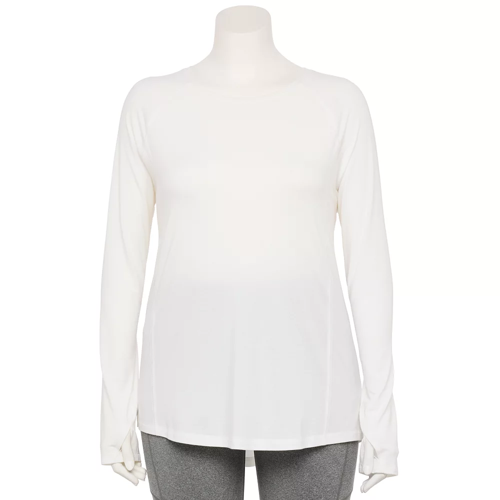 Plus Size Tek Gear® Soft Touch Long-Sleeve Tee 3 Plus Size Tek Gear® Soft Touch Long-Sleeve Tee - Image 3