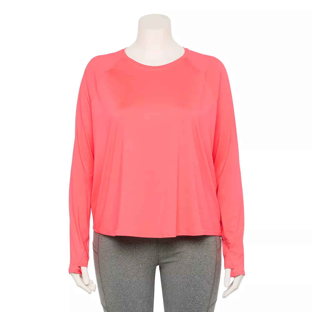 Plus Size Tek Gear® Performance Long Sleeve Tee 7 Plus Size Tek Gear® Performance Long Sleeve Tee - Image 7