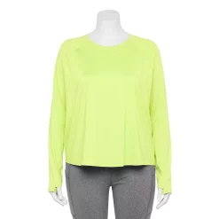 Plus Size Tek Gear® Performance Long Sleeve Tee 18 Plus Size Tek Gear® Performance Long Sleeve Tee -The Tek Style Shop 5656046 Real Lemon