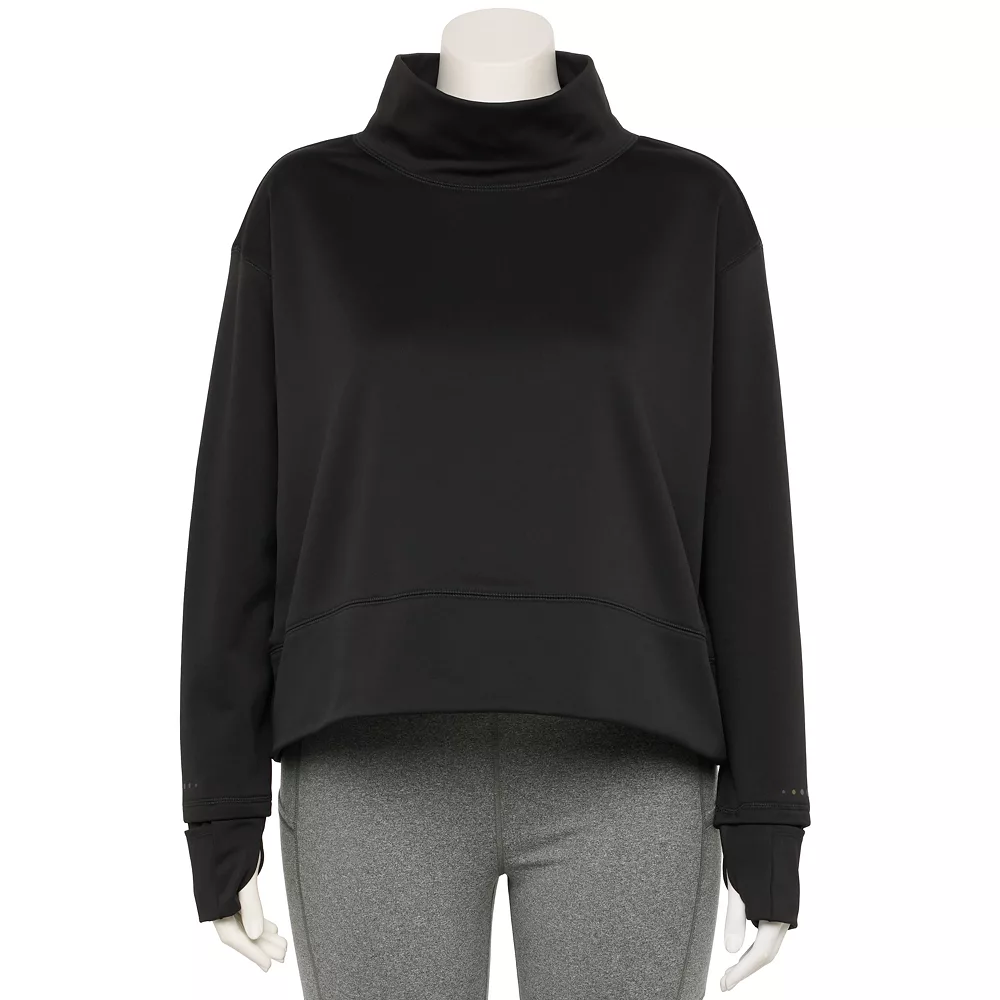 Plus Size Tek Gear® Run Mockneck Long Sleeve Top 4 Plus Size Tek Gear® Run Mockneck Long Sleeve Top - Image 4