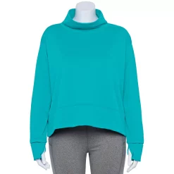 Plus Size Tek Gear® Run Mockneck Long Sleeve Top 11 Plus Size Tek Gear® Run Mockneck Long Sleeve Top -The Tek Style Shop 5656848 Tremendous Teal