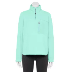Women's Tek Gear® Quarter-Zip Sherpa Pullover 8 Women's Tek Gear® Quarter-Zip Sherpa Pullover -The Tek Style Shop 5657643 Shy Green
