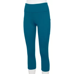 Women's Tek Gear® Ultrastretch Pocket High-Waisted Capri Leggings -The Tek Style Shop 5660787 Blue Crayon