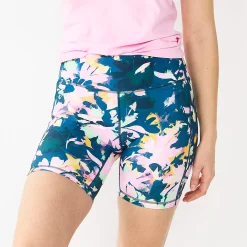 Women's Tek Gear® Ultrastretch 7-in. Bike Shorts -The Tek Style Shop 5660896 Teal Daisy