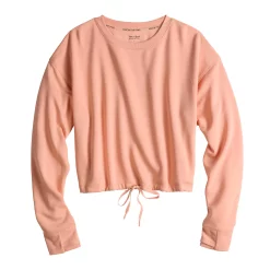 Women's Tek Gear® Stretch Fleece Cinched-Waist Top -The Tek Style Shop 5661474 ALT2