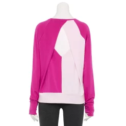 Women's Tek Gear® Keyhole Back Long-Sleeve Tee -The Tek Style Shop 5662107 ALT5