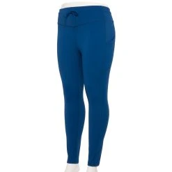 Plus Size Tek Gear® Ultrastretch Drawstring-Waist Leggings 10 Plus Size Tek Gear® Ultrastretch Drawstring-Waist Leggings -The Tek Style Shop 5662889 Blue Crayon