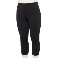 Plus Size Tek Gear® Ultrastretch Pocket High-Waisted Capri Leggings 14 Plus Size Tek Gear® Ultrastretch Pocket High-Waisted Capri Leggings -The Tek Style Shop 5663102 Black