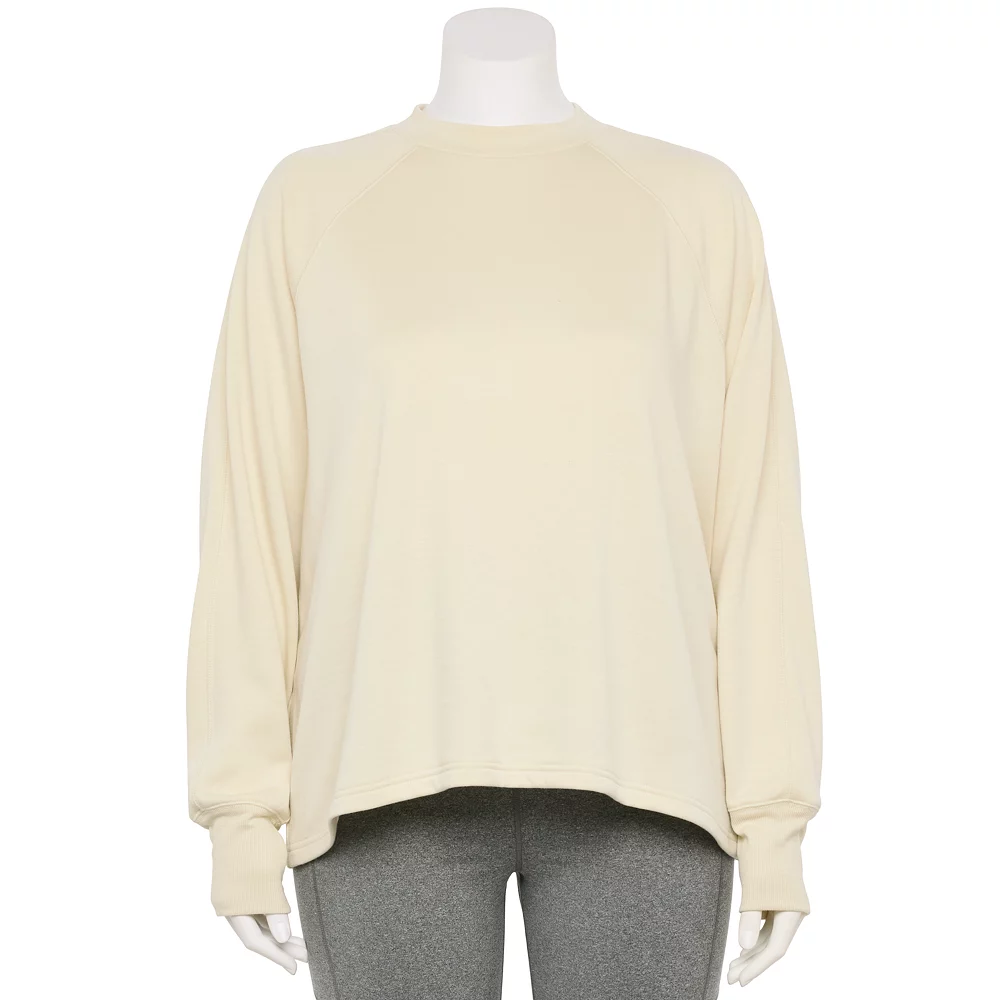 Plus Size Tek Gear® Stretch Fleece Mockneck Sweatshirt 2 Plus Size Tek Gear® Stretch Fleece Mockneck Sweatshirt - Image 2