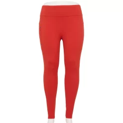 Plus Size Tek Gear® Ultrastretch Pocket Running Leggings -The Tek Style Shop 5664541 Cranberry Kiss
