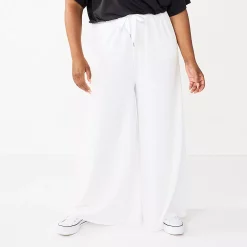 Plus Size Tek Gear® Palazzo Pants -The Tek Style Shop 5664810 White