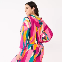 Women's Tek Gear® French-Terry Cropped Hoodie -The Tek Style Shop 5665099 ALT