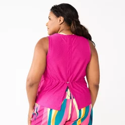 Plus Size Tek Gear® Cinched-Back Tank -The Tek Style Shop 5667286 ALT