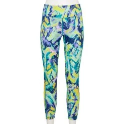 Women's Tek Gear® Adaptive High-Waisted 7/8 Leggings -The Tek Style Shop 5671075 Green Marble