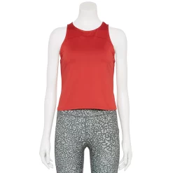 Women's Tek Gear® Crop Running Tank -The Tek Style Shop 5671512 Cranberry Kiss
