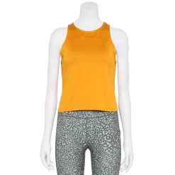 Women's Tek Gear® Crop Running Tank -The Tek Style Shop 5671512 Gypsy Gold