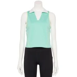 Women's Tek Gear® Perforated Tennis Tank -The Tek Style Shop 5674230 Shy Green